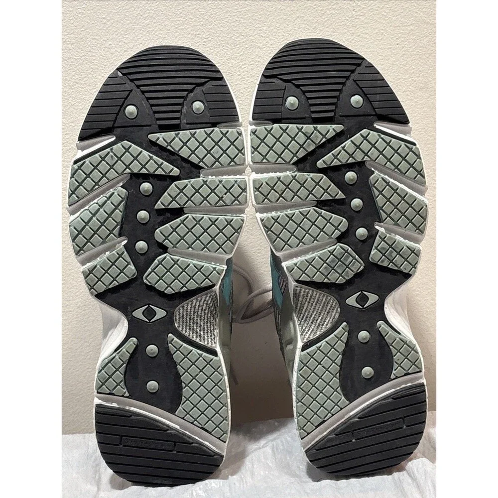 APEX BOSS Runner Orthotic Sneaker Shoe Silver/Sea Blue X527W Women's Size 10.5